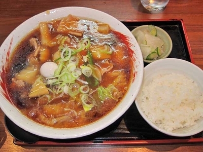 「広東麺＋小ライス　690円（ランチ）」@中華ダイニング いい田の写真