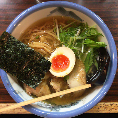 「塩らーめん（まろ味）＋真空手揉麺」@AFURI 恵比寿の写真