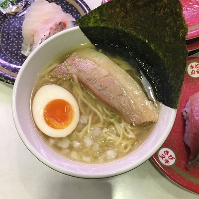 「コク旨 煮干しラーメン」@はま寿司 蒲田駅東区役所前本通店の写真