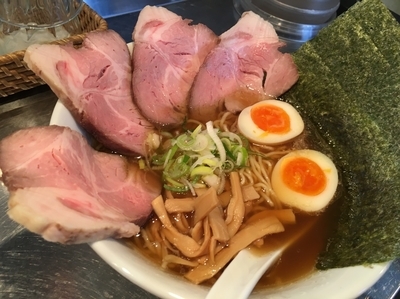 「鶏醤油 チャーシュー麺  1000円」@さんじの写真
