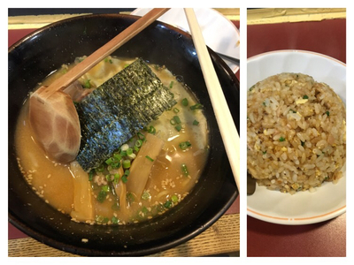 「Cセット(味噌ラーメン+半チャーハン)800円」@札幌ラーメン 大富の写真