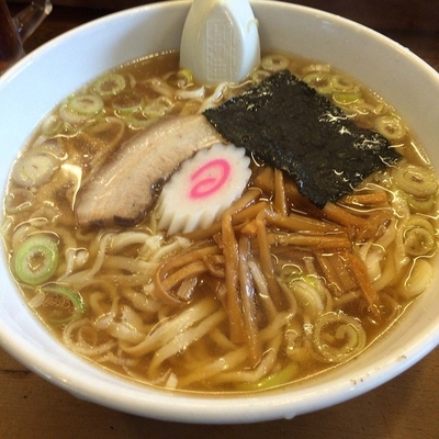 「ラーメン定食（醤油）　メンチ　600円」@手打ちラーメン焼き鳥 雪むらの写真