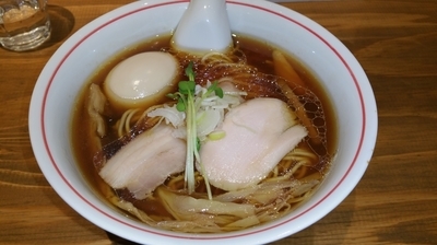 「軍鶏そば(750円)+味玉(100円)」@麺尊 RAGEの写真