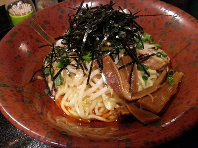 「辛味油そば790円」@油そば専門店 ぶらぶら 大みか店の写真