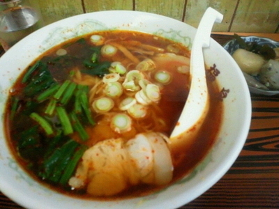 「激辛ラーメン　500円」@味処 福泉の写真
