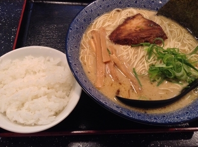 「超こってりとんこつらーめん 大盛 ランチライス無料 ¥918」@麺屋 武将の写真