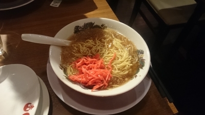 「肉醤油ラーメン + ミニ焼飯セット」@肉醤油ラーメン 肉太郎 梅田第3ビル店の写真
