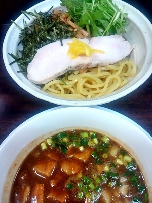 「濃厚 鶏魚介ベジつけ麺　980円」@丸直の写真