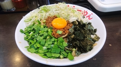「台湾まぜそば(大・にんにく抜き)」@日の出らーめん 横浜桜木町本店の写真