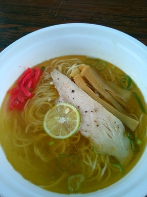 「9月の朝市限定　秋のサンマラーメン(塩)」@麺笑 コムギの夢の写真