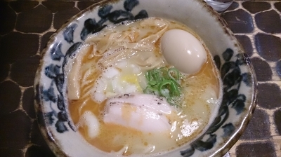 「純鶏そば 海老風味 +味玉」@特級鶏蕎麦 龍介の写真