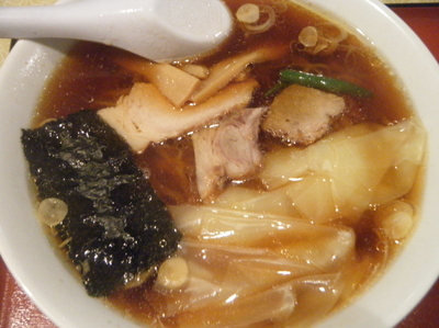 「ワンタンメン630円」@みつわ亭の写真