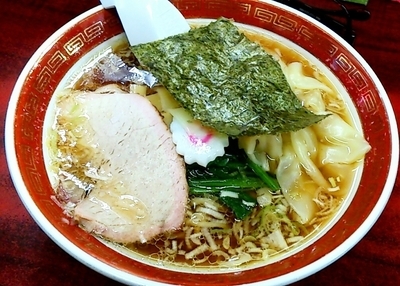 「中華そば（小）＋雲呑」@白河中華そばの写真