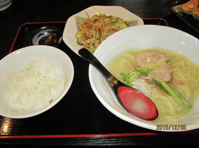 「しおわさびラーメン　７５０円」@手打ちラーメン 月ヶ瀬支店の写真