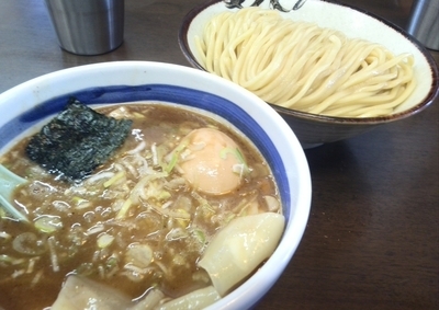 「つけ味玉(中)濃厚＋エビワンタン」@東池袋大勝軒 ROZEOの写真