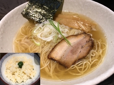 「塩ランチセット (with オリーブご飯) 890円」@中華蕎麦きみのの写真