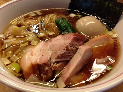 「雲呑麺 ＋ 味玉」@白河手打中華そば  一番いちばんの写真
