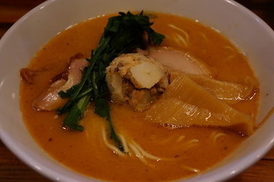 「みそラーメン鮭搾り（季節限定）」@鮮魚らーめん 五ノ神水産の写真