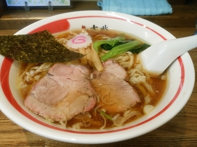 「中華そば(並盛・180g)670円」@青竹平打ち中華そば 麺壱吉兆の写真