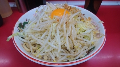 「汁なし(麺硬め・ニンニク少なめ・野菜・カラメ)」@ラーメン二郎 湘南藤沢店の写真