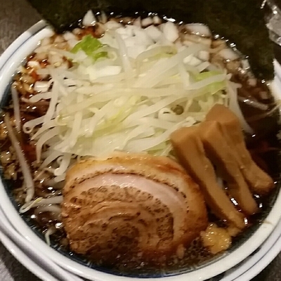「【限定】天海ブラック　９００円」@麺屋 天海の写真