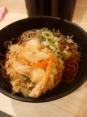 「かき揚げそば500円」@吉利庵の写真