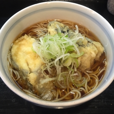 「なす天(¥380)」@きらく蕎麦 小川の写真