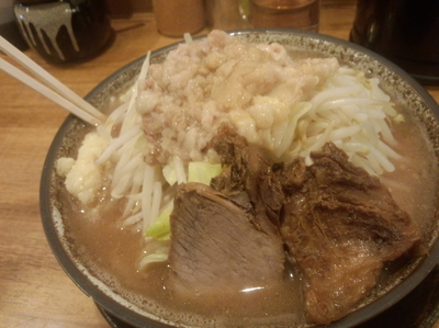 「ラーメン並 ニンニクアブラ」@ラーメン盛太郎の写真