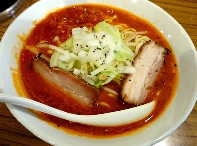 「完熟とまとらーめん 750円」@らーめん カッパハウスの写真