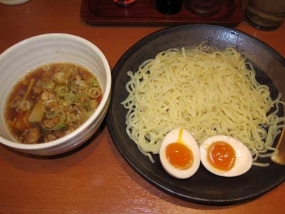 「つけ麺　421円＋煮卵　108円」@幸楽苑 新橋烏森店の写真