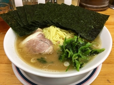 「のりラーメン 中盛1.5玉 ¥780」@横浜家系ラーメン 武蔵境つばさ家の写真