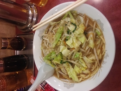 「野菜ラーメン」@手打らーめん 珍來 志津ステーションビル店の写真