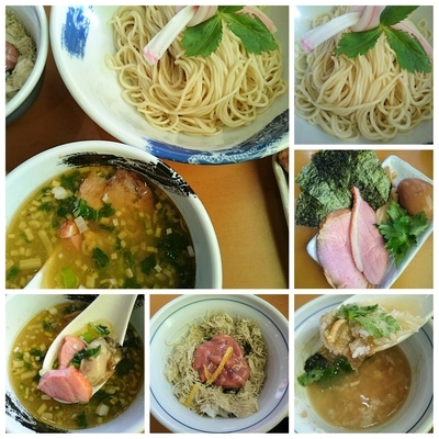 「【限定】広島産牡蠣のみぞれ塩つけ麺（ミニ塩辛丼付き）」@麺屋 扇 SENの写真