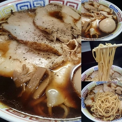 「中華そば大盛り肉増し味玉」@麺屋 丈六の写真