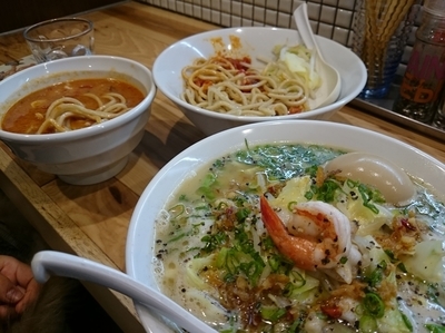 「シーフードらーめん750円＋味玉(ラーパス)」@らーめん カッパハウスの写真