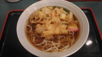 「かき揚げそば　（350円）」@小諸そば 江戸橋店の写真