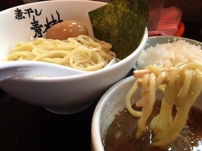 「味玉付きつけ麺(950円)」@煮干しらーめん青樹 立川店の写真