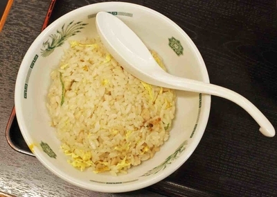 「半炒飯チゲ味噌セットで790円」@日高屋 上福岡店の写真