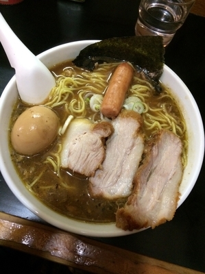 「さんま、バナナ、牡蠣のスペシャル900円」@一条流がんこ総本家分家四谷荒木町の写真