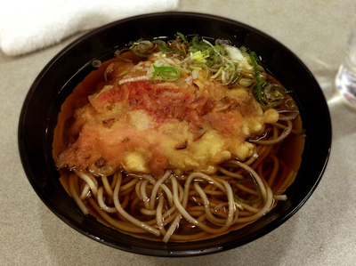 「かきあげ天そば(340円)」@かめやの写真