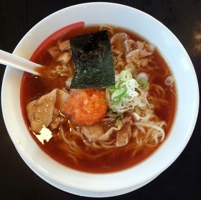 「期間限定肉中華そば637円大盛無料」@幸楽苑 山形嶋店の写真