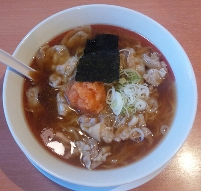 「期間限定肉中華そば637円大盛無料」@幸楽苑 米沢店の写真