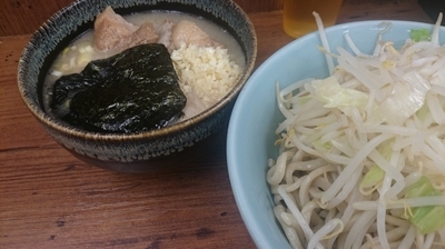 「つけ麺(ニンニク、ヤサイ)」@ラーメン二郎 池袋東口店の写真