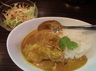 「チキンカレーセット(320円)」@地鶏そば 麺匠 かけはしの写真