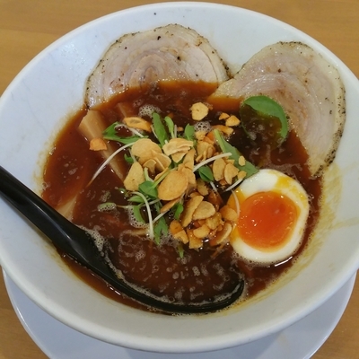 「ヤマトブラック(８００円)」@麺人 ばろむ庵の写真