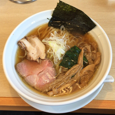 「醤油そば 平打麺（750円）」@麺屋壱心の写真