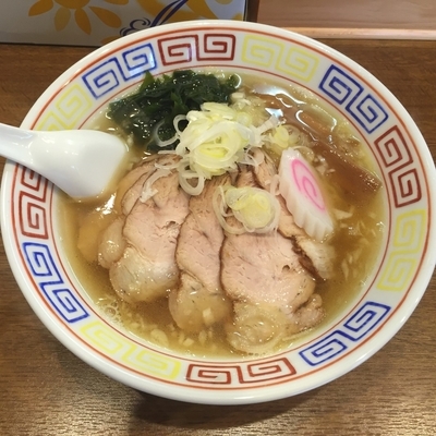 「中華そば肉増し(750円)+小ライス(100円)」@らーめん屋 小川の写真