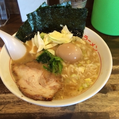 「うまいラーメン＋味玉」@松福 長浜海岸店の写真