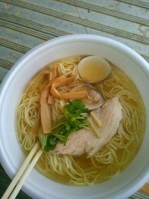 「12月の朝市限定　特製はまぐり塩ラーメン」@麺笑 コムギの夢の写真