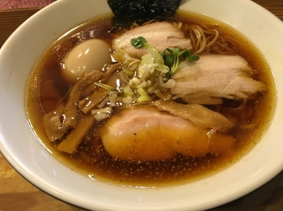 「しもふり中華そば 750円 with 味玉 100円」@麺屋KABOちゃんの写真